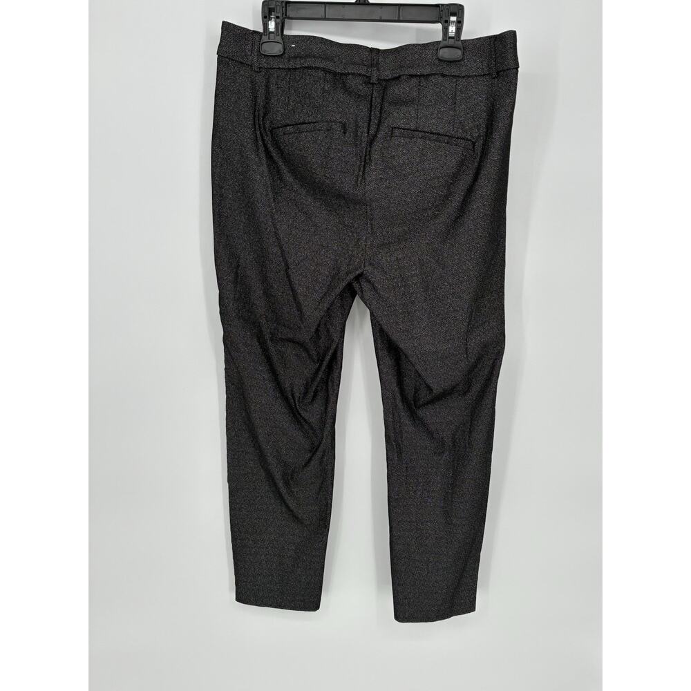 Lane Bryant Allie Shimmer Slim Pants Metallic Charcoal Career Evening Plus 16 - Picture 3 of 7